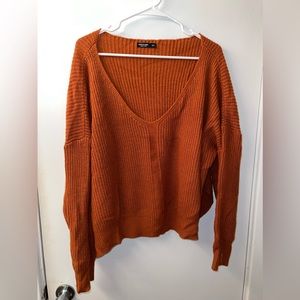 SHEIN Curve Orange Sweater